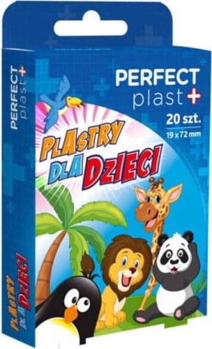 PLASTER WITH DRESSING CHILDREN'S SET ZOO 20 pcs - PERFECT PLAST