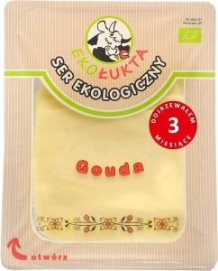 GOUDA CHEESE RENNET CHEESE BIO 125 g - EKO ŁUKTA