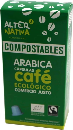 ARABICA FAIR TRADE BIO KOFFIE 10 CAPSULES VOOR NESPRESSO - ALTERNATIVA