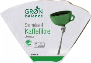 PAPIERFILTERS VOOR BRUINE KOFFIE, MAAT 4 (200 stuks) - GRON BALANCE