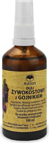 Olej żywokostny z gojnikiem 100ml ASTRON