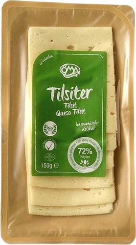 TILSITER KAAS (TEGELS) BIO PLAKJES (45% DROGE VET) 150 g - OMA