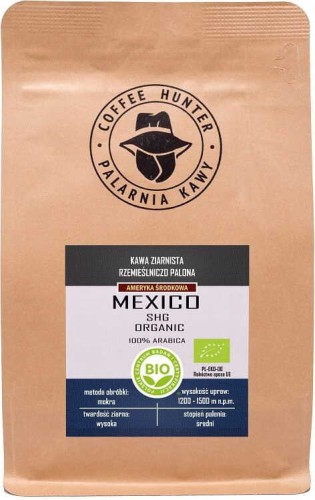 ARABICA BONEN 100% MEXICO BIO 250 g - COFFEE HUNTER