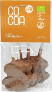 BIO GLUTENVRIJ KARAMEL LOLLS (5 x 15 g) 75 g - CACAO