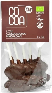 CHOCOLADE - AMANDEL LOLLS, GLUTENVRIJ BIO (5 x 15 g) 75 g - CACAO