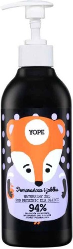 Natural shower gel for children Orange and Apple 400ml Yope