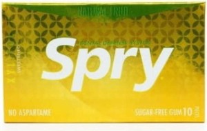 KAUWGOM MET FRUIT XYLITOL MET FRUIT SMAAK GLUTENVRIJ 10 STUKS (12 g) - SPRY