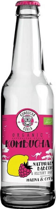 Kombucha aromatisiert mit Himbeere und Zitrone BIO 330 ml - KOALA KOMBUCHA