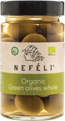 OLIVES VERTES AVEC NOYAU DANS LA LAGUNE  BIO 300 g - NEFELI