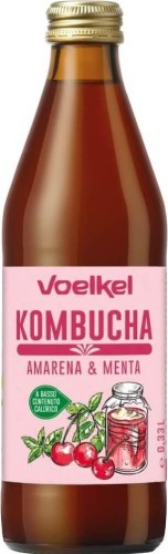 Kombucha cerise-menthe BIO 330 ml Voelkel