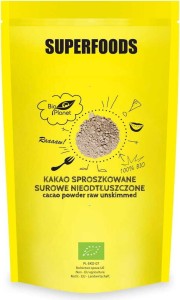 POUDRE DE CACAO, CRU, SANS GRAS BIO 500 g - BIO PLANET
