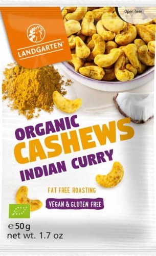 COCONUT COCONUT NUTS WITH GLUTEN-FREE CURRY BIO 50 g - LANDGARTEN