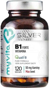 Vitamin B1 Thiamine 50mg 120 capsules vege 68 g MyVita Silver Pure