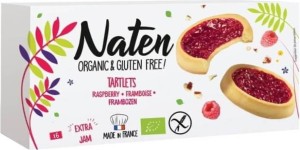 TAARTENTAARTALLETS MET FRAMBOZENJAM GLUTENVRIJ BIO 130 g - NATEN