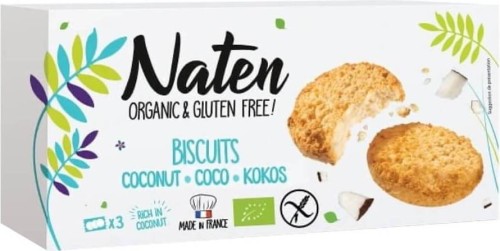 BIO GLUTENVRIJE KOKOSNOOTKOEKJES 150 g - NATEN