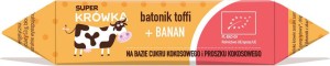 FUDGE BAR TOFFI WITH BANANA GLUTEN-FREE BIO 30 g - SUPER KRÓWKA