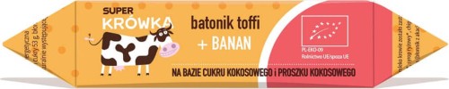FUDGE BAR TOFFI WITH BANANA GLUTEN-FREE BIO 30 g - SUPER KRÓWKA