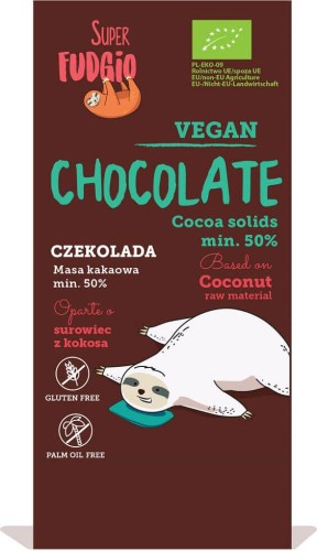 BIO GLUTENVRIJ KOKOSNOOT CHOCOLADE 80 g - SUPER FUDGIO