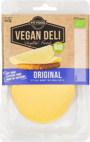 Vegan alternative of yellow cheese slices BIO 160 g Vegan Deli