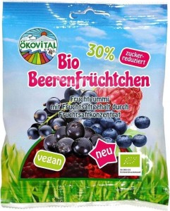 GOMMES DE FRUITS DES FORÊTS SANS GELATINE SANS GLUTEN BIO 80 g - OKOVITAL
