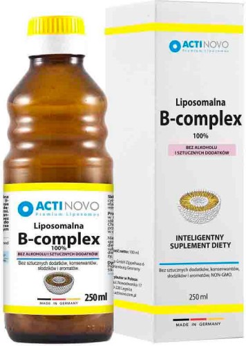  Liposomal vitamin B-complex 100% without alcohol 50 servings 250 ml ActiNovo