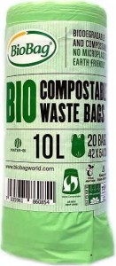 ZAKKEN VOOR BIO EN GEMENGD AFVAL 10 L 20 st - BIOBAG