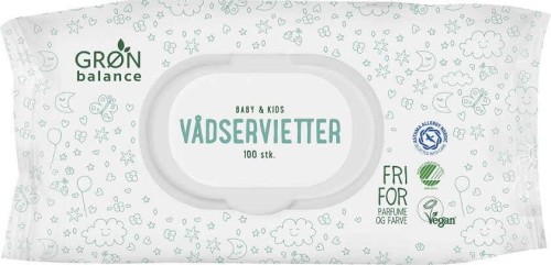 NATTE DOEKJES VOOR KINDEREN EN BABY'S 100 st - GRON BALANCE