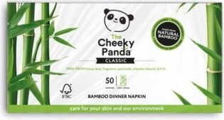 TABLE NAPKINS BAMBOO DOUBLE-LAYER 50 PCS - CHEEKY PANDA