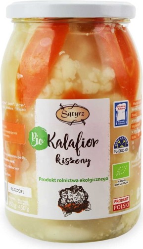 PICKLED CAULIFLOWER BIO 850 g (450 g) - SĄTYRZ