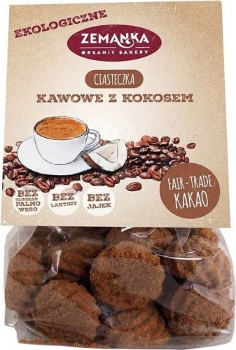 KOKOSNOOTKOEKJES MET KOFFIESMAAK BIO 100 g - ZEMANKA
