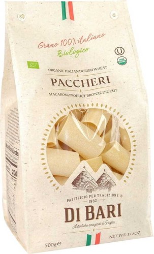 PASTA (SEMOLINA) PACCHERI BIO 500 g - PASTIFICIO DI BARI