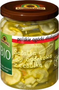 KOMKOMERSALADE MET UI GLUTENVRIJ BIO 540 ml (270 g) - KOWALEWSKI