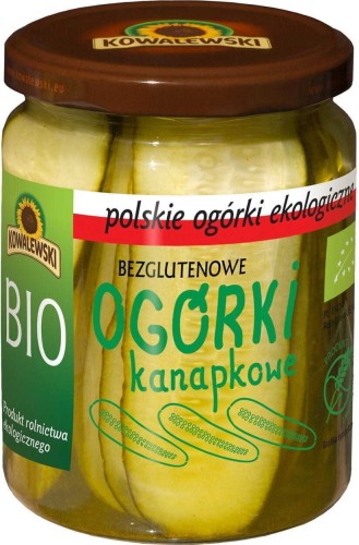 CANNED CUCUMBERS SLICED SANDWICH CUCUMBERS, GLUTEN-FREE BIO 540 ml (270 g) - KOWALEWSKI