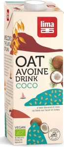 Boisson à l'avoine et à la noix de coco sans sucres ajoutés Bio 1 L - Lima