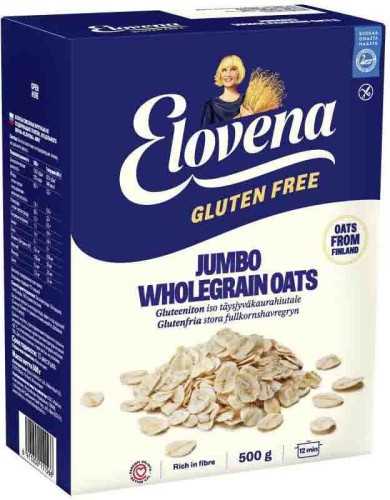 Oat flakes gluten-free Jumbo wholegrain oats 500g Elovena Provena