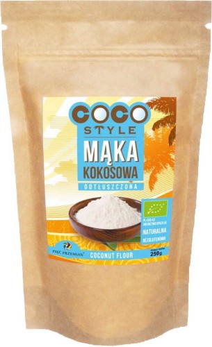 HARINA DE COCO DESNATADA SIN GLUTEN BIO 250 g - PIĘĆ PRZEMIAN