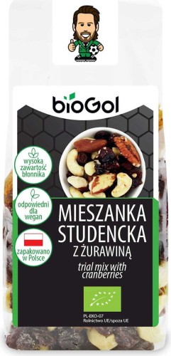 STUDENT MIX WITH CRANBERRIES BIO 150 g - BIOGOL