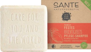 Shampoo voor haar in enkel, hydraterende mango en aloë vera ECO 60 g - Sante