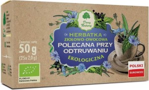 HERBATKA POLECANA PRZY ODTRUWANIU BIO (25 x 2 g) - DARY NATURY
