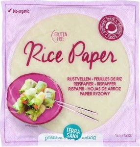 RIJSTPAPIER, GLUTENVRIJ, BIO 150 g (15 stuks) - TERRASANA