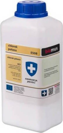 Chlorure de potassium KCl. Sel de potassium d'acide chlorhydrique chlorure de potassium 1000g BIOMUS