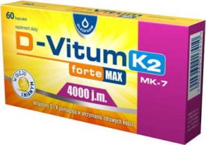 Vitamin D and K for obese adults D3 4000 units natural K2 MK-7 100 mcg 60 capsules Oleofarm