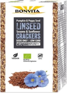 CRACKERS LINEN GLUTEN-FREE BIO 100 g - BONVITA