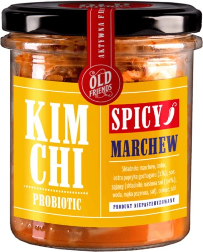 Kimchi Pittige Wortel 300 g, Oude Vrienden