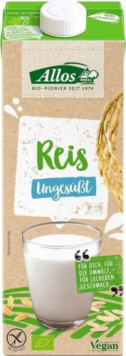 Boisson au riz sans ajout de sucres sans gluten Bio 1 l - Allos