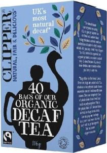 FAIR TRADE BIO BLACK DECAFFEINE TEA 116 g (40 x 2.9 g) - CLIPPER