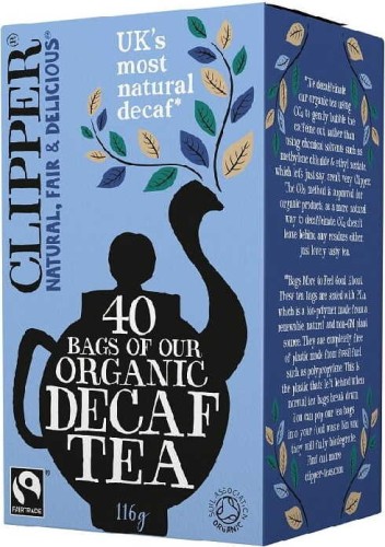 TÉ NEGRO DECAFEÍNA FAIR TRADE BIO 116 g (40 x 2,9 g) - CLIPPER
