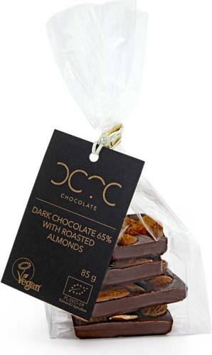 CHOCOLAT NOIR 65% AUX AMANDES RÔTIES BIO 85 g - COCOA (OCTO)