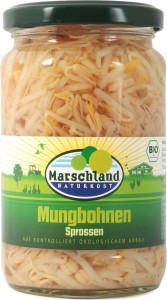 Mung bean sprouts in pickle BIO 330 g (175 g) - MARSCHLAND NATURKOST