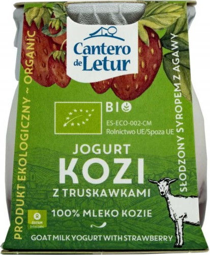 Geitenyoghurt met aardbeien BIO 125 g Cantero De Letu